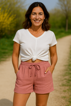 Remi | Women's Casual Summer Drawstring Shorts