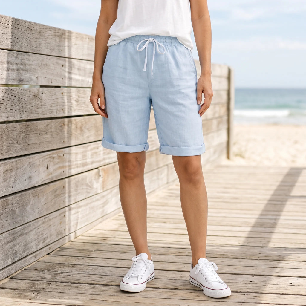 Aerosa - Relaxed Fit Drawstring Summer Shorts