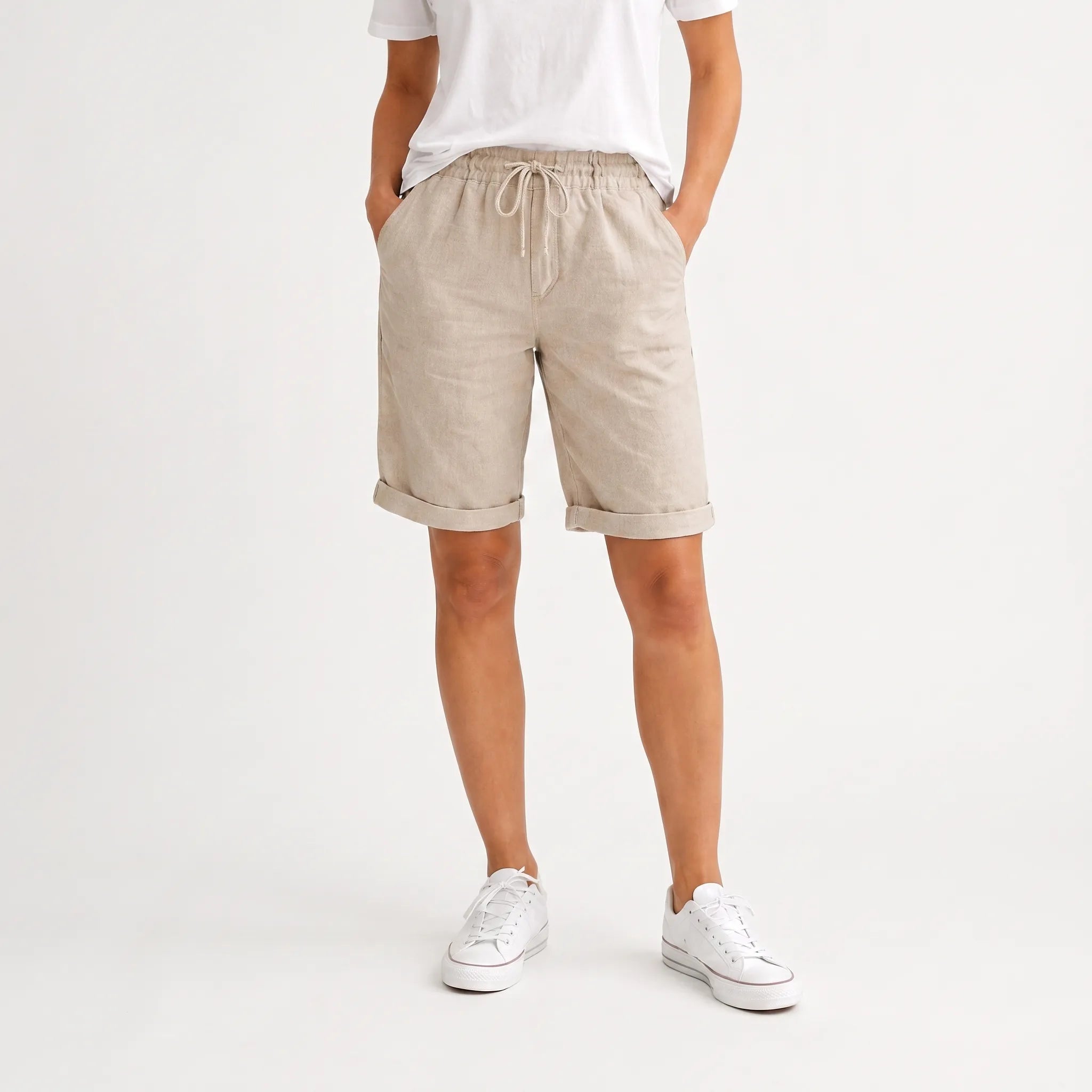 Aerosa - Relaxed Fit Drawstring Summer Shorts