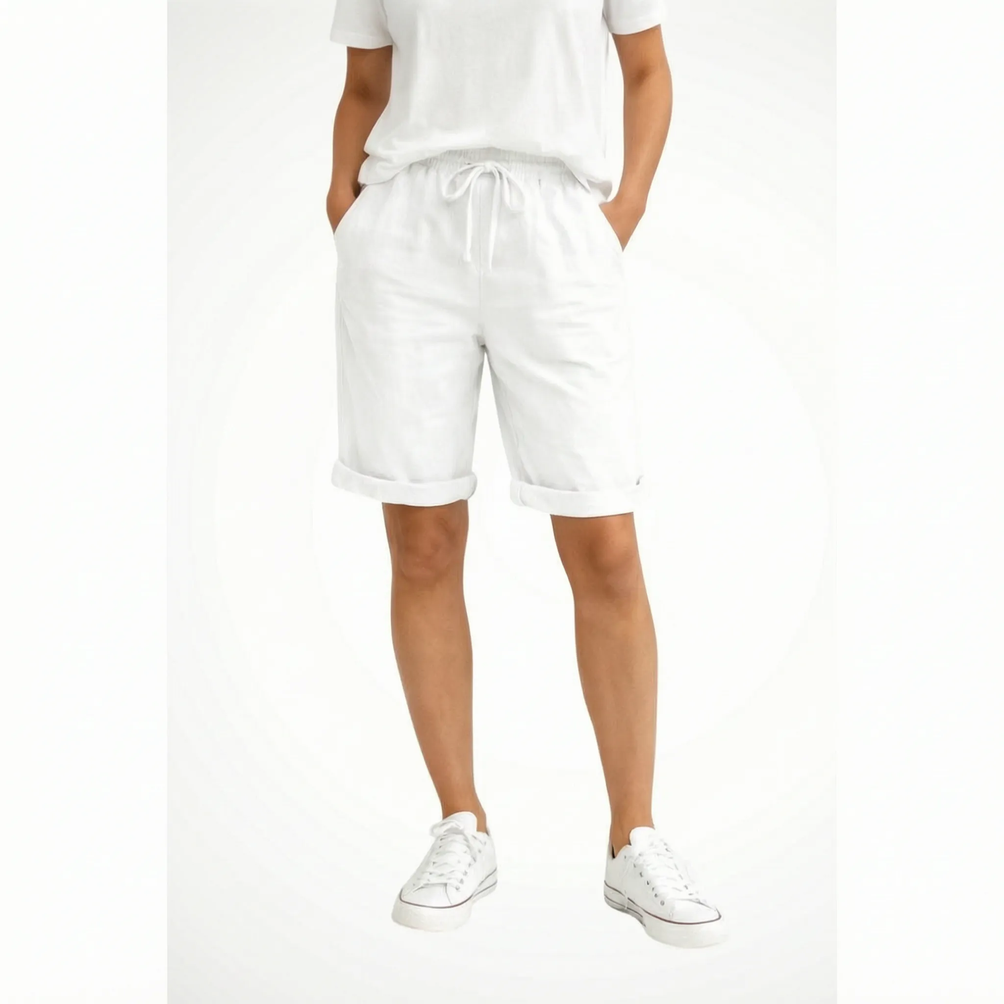 Aerosa - Relaxed Fit Drawstring Summer Shorts