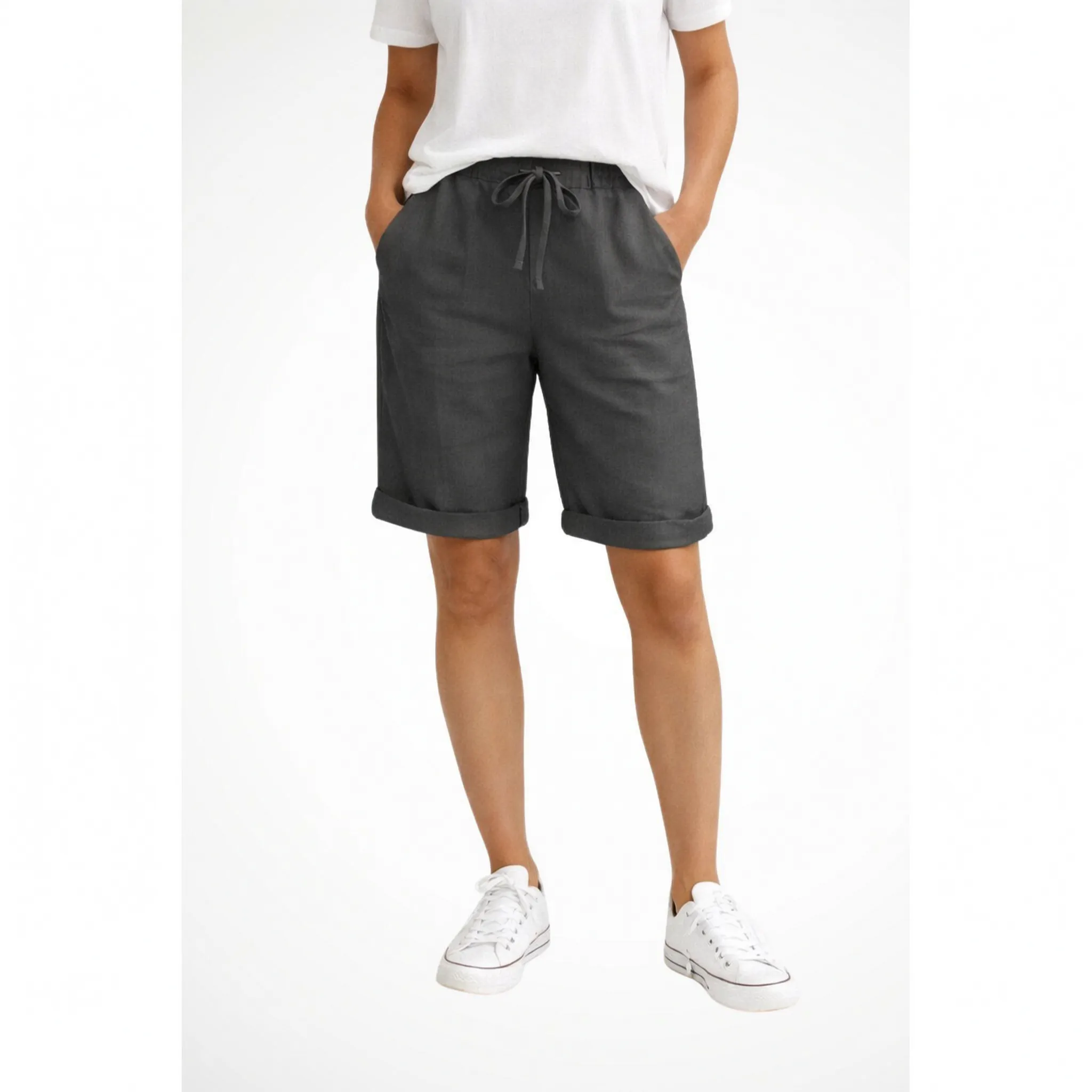 Aerosa - Relaxed Fit Drawstring Summer Shorts