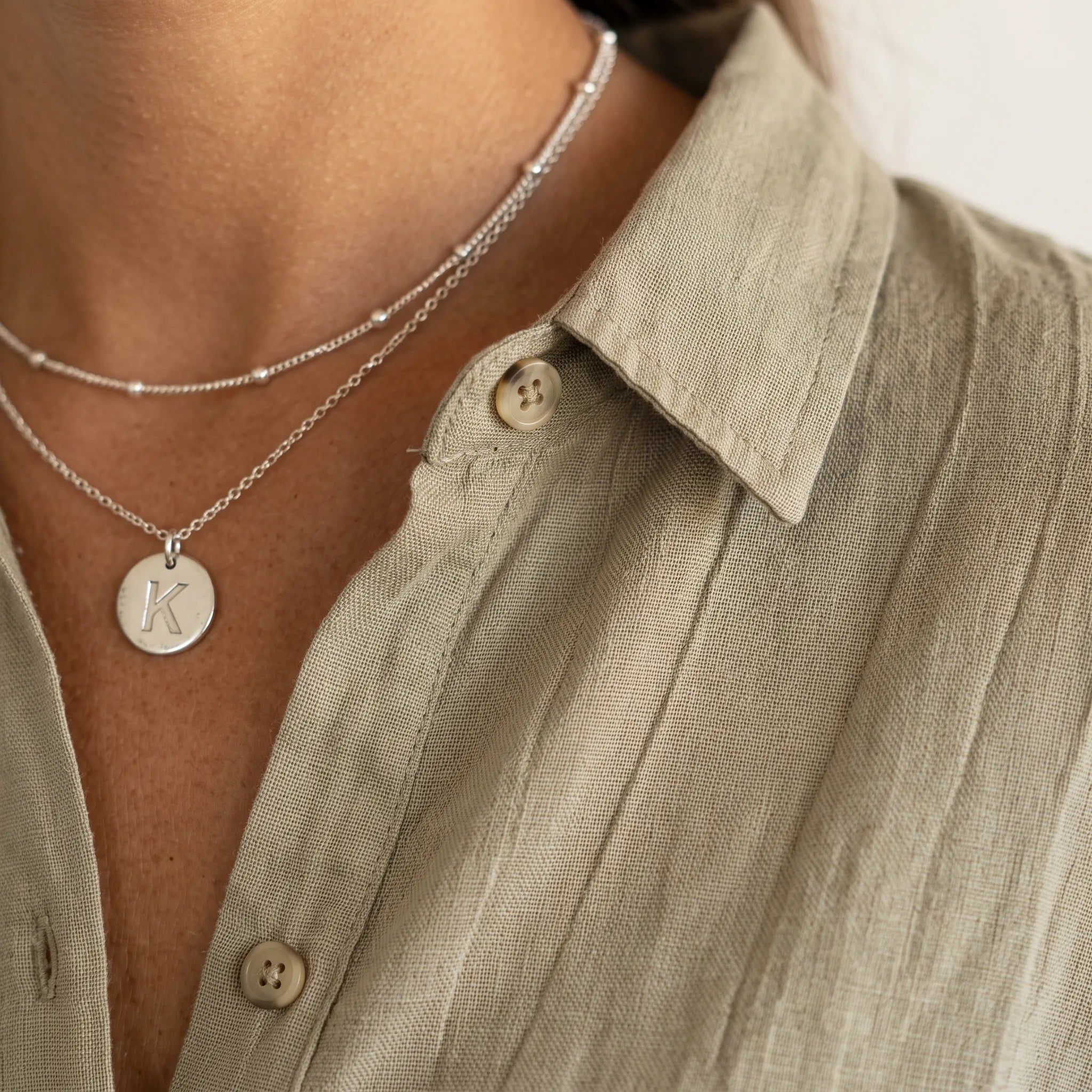 Aerosia - Relaxed Oversized Collared Button-Down Shirt