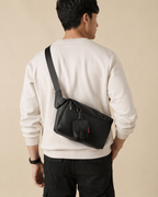 Asher | Men's Urban Shoulder Bag with Detachable Pouch