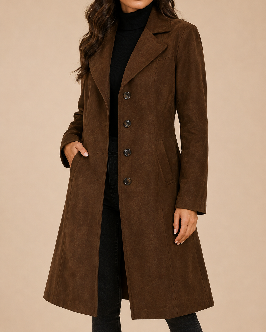 Azalea | Women's Elegant Double-Breasted Trench Coat
