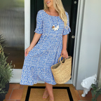 Callista | Women's Chic Polka Dot Midi Dress