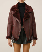 Callista | Women's Stylish Faux Shearling Fleece Jacket