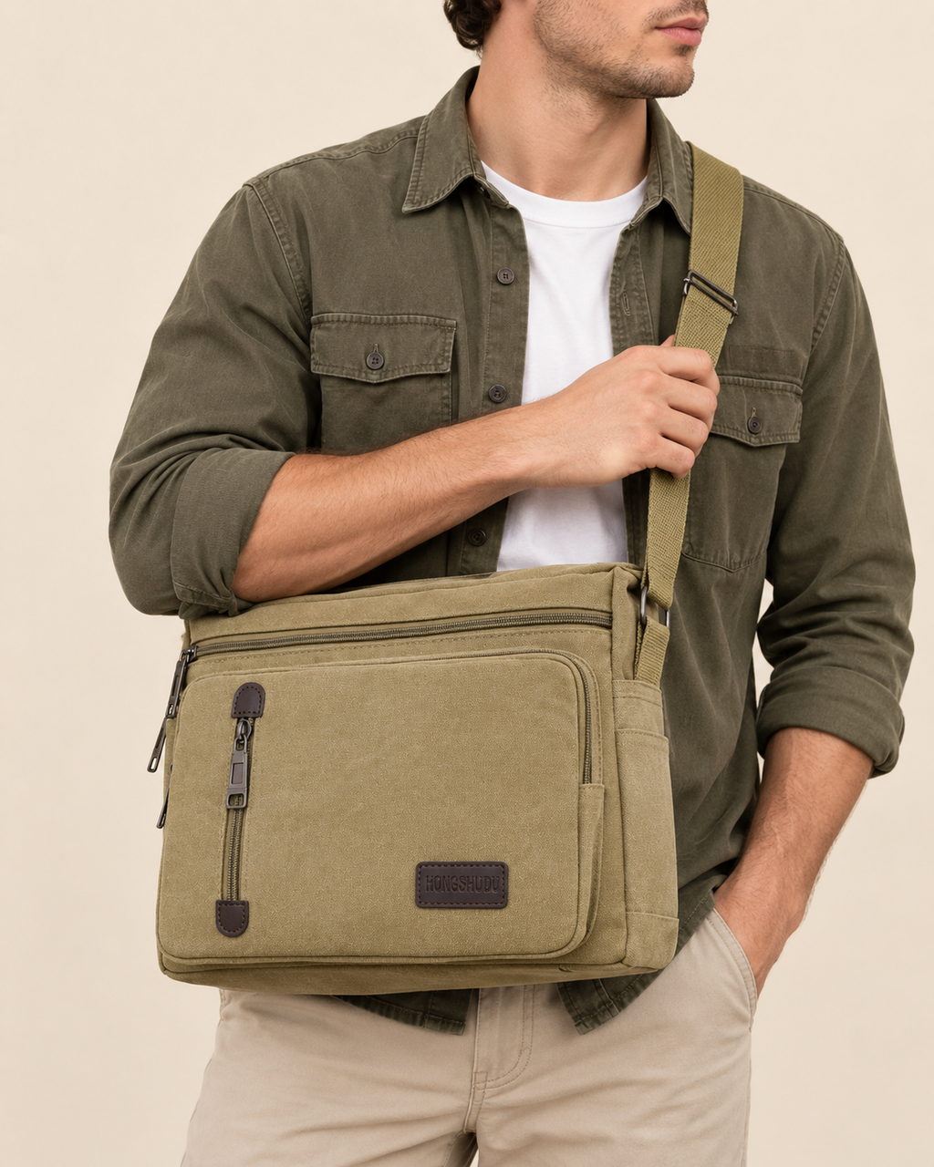 Callum | Men's Casual Canvas Shoulder Bag