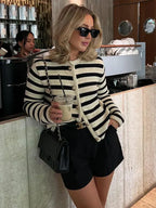 Marlowe | Women's Stylish Striped Cardigan