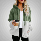 Remi | Women's Cozy Two-Tone Zip-Up Hoodie