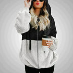 Remi | Women's Cozy Two-Tone Zip-Up Hoodie