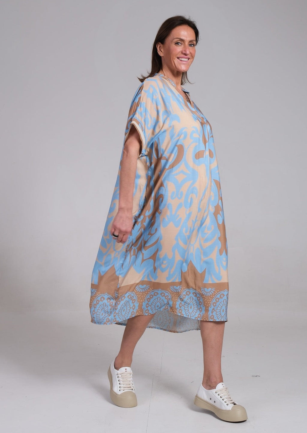 Remi | Women's Floral Midi Dress with Relaxed Fit