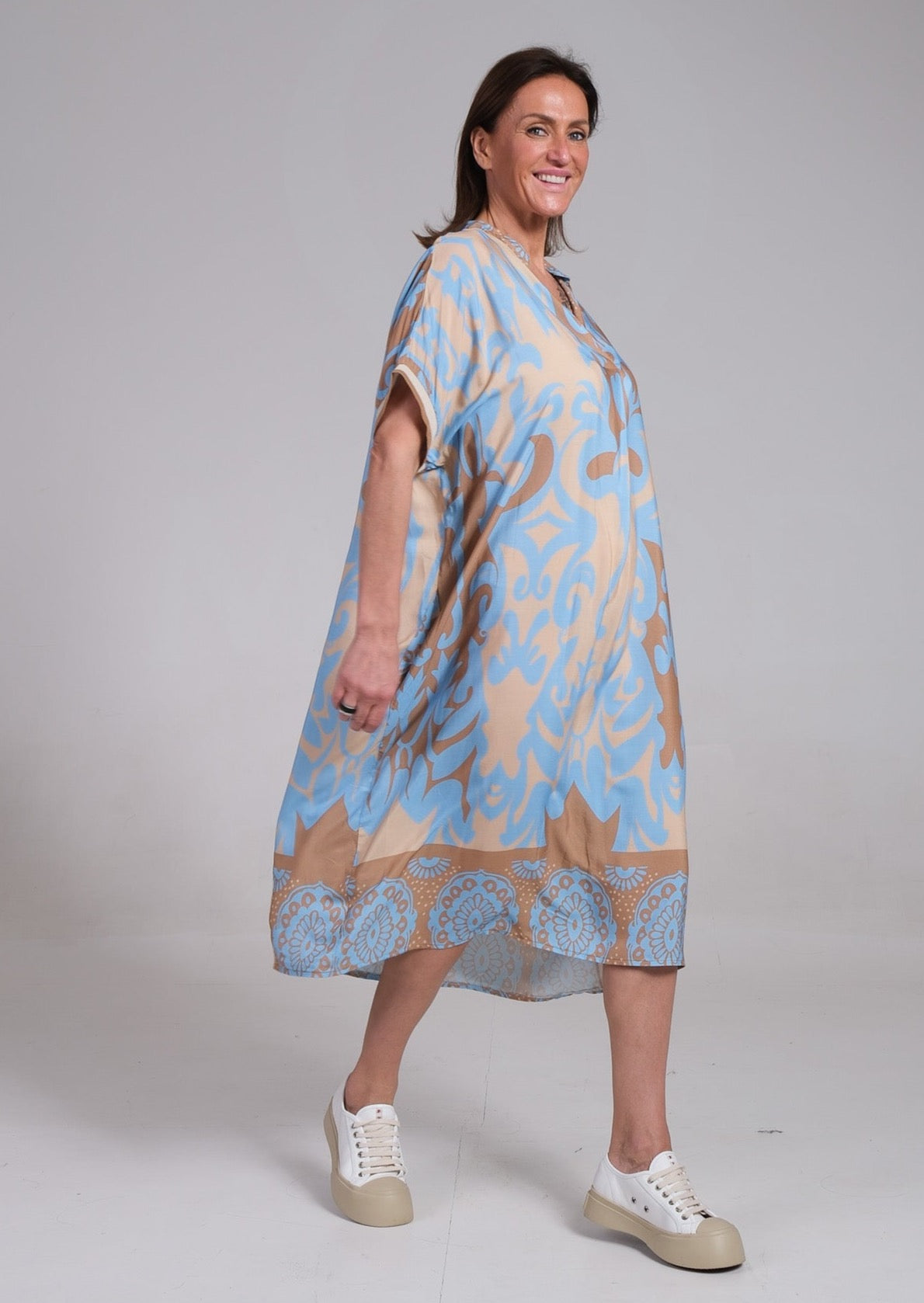 Remi | Women's Floral Midi Dress with Relaxed Fit