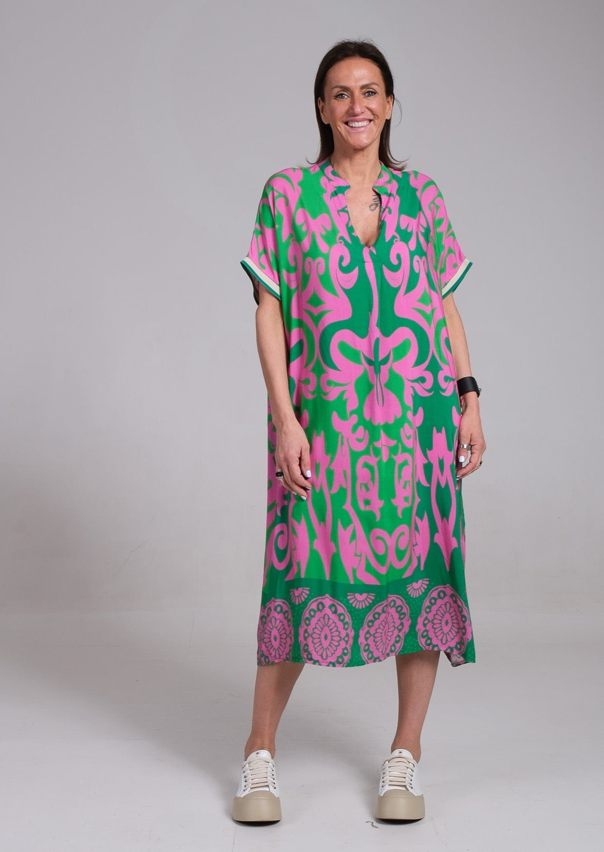 Remi | Women's Floral Midi Dress with Relaxed Fit