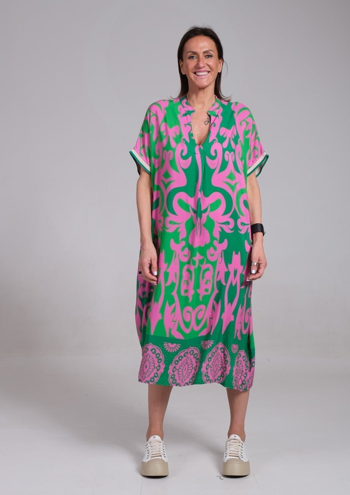 Remi | Women's Floral Midi Dress with Relaxed Fit