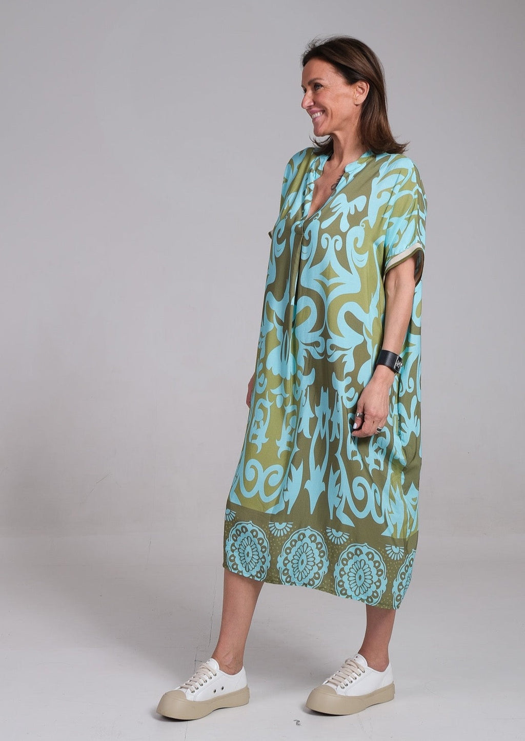 Remi | Women's Floral Midi Dress with Relaxed Fit