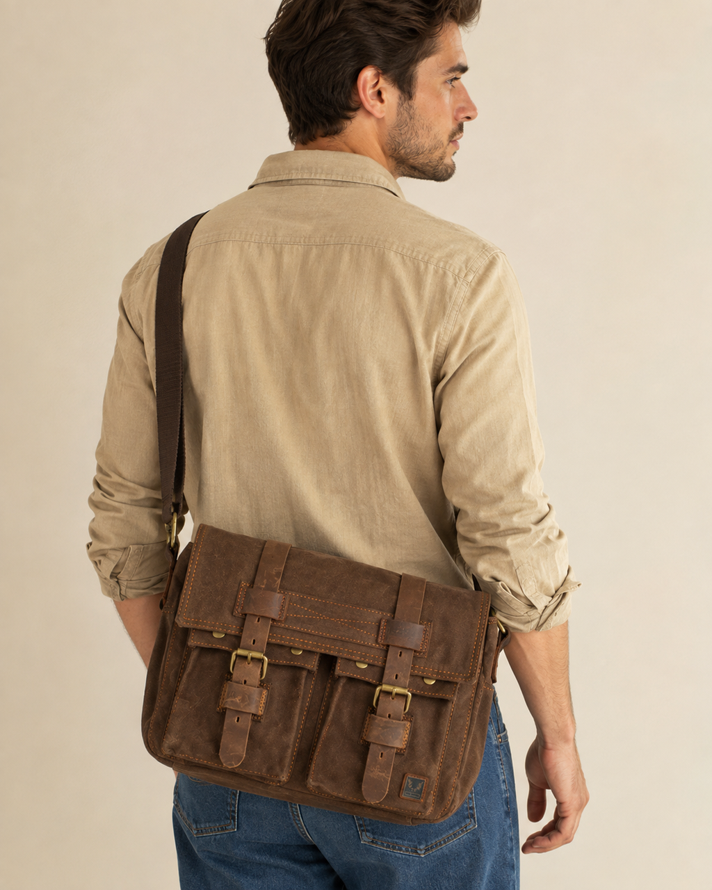 Lennox | Men's Classic Canvas Shoulder Bag