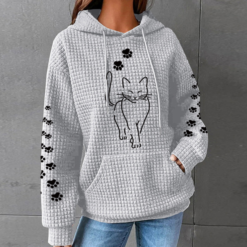 Thea | Women's Comfortable Cat Hoodie