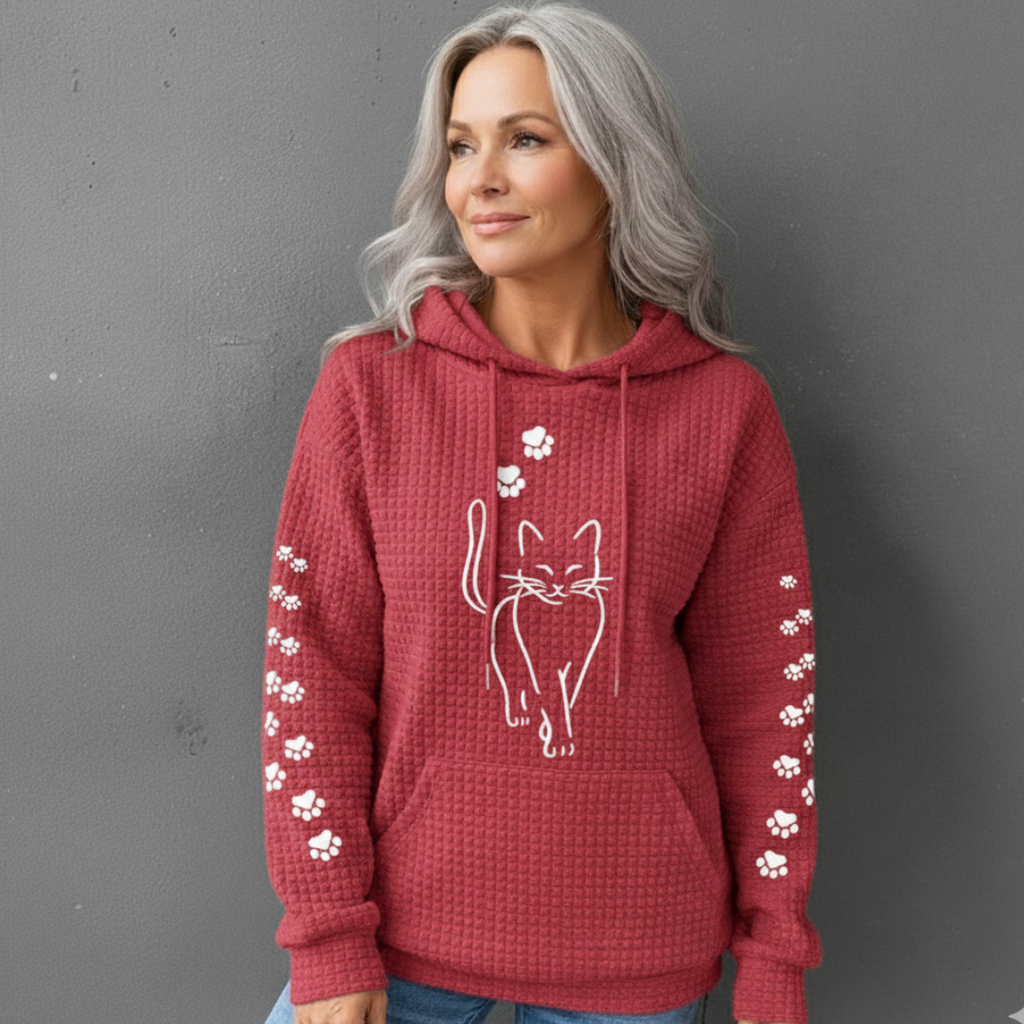 Thea | Women's Comfortable Cat Hoodie