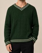Rowan | Men's Classic Cable Knit Sweatshirt