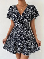 Sienna | Women's Floral Mini Wrap Dress