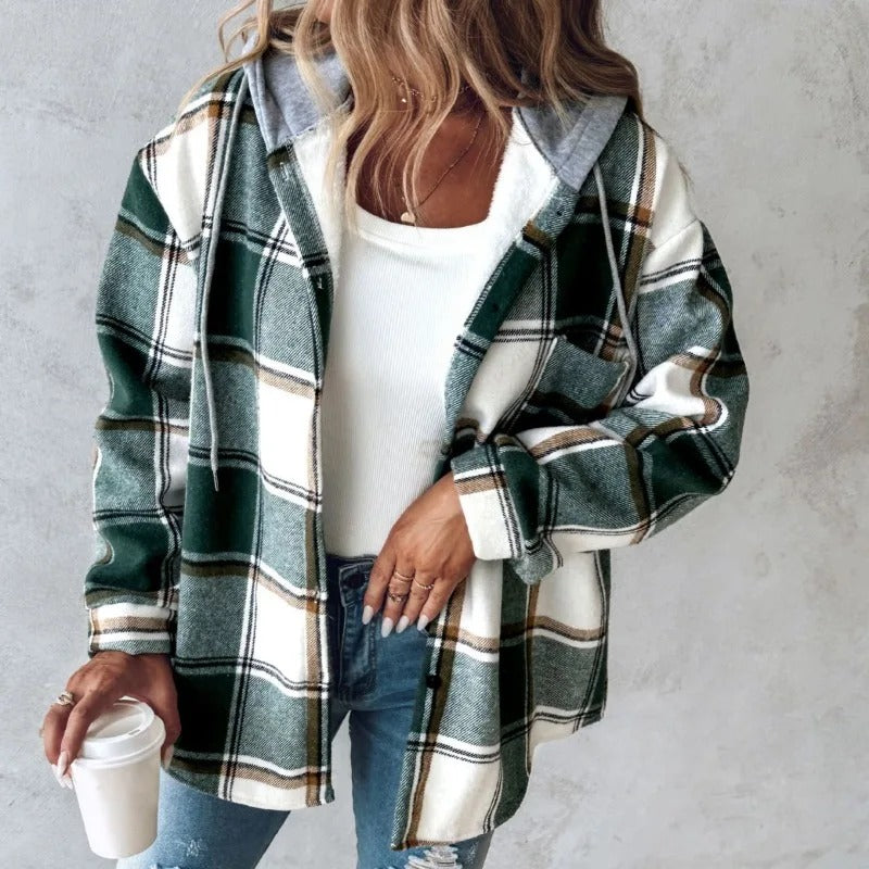 Jolie | Women's Casual Comfort Hoodie Shirt Jacket