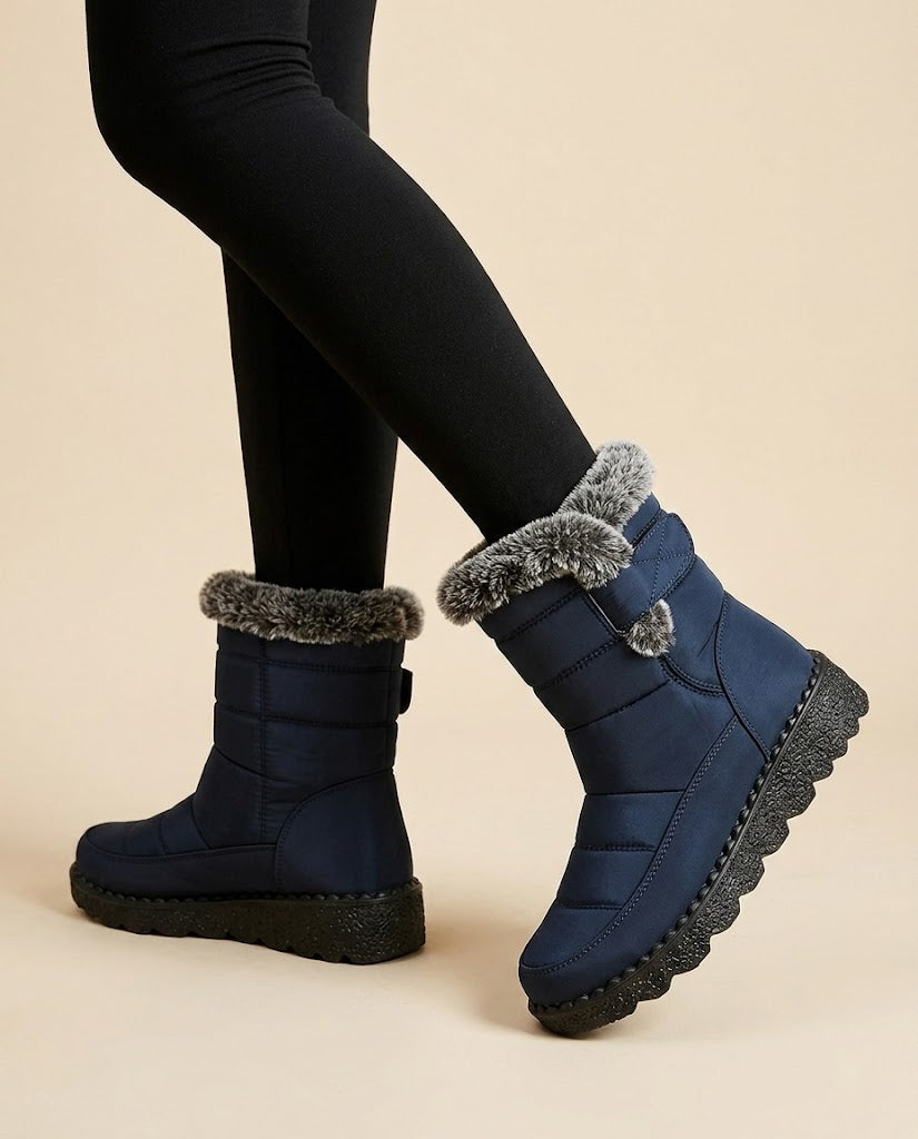 Sylvie | Women's Casual Calf Boots with Faux Fur Lining