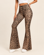 Taryn | Women's Chic Leopard Print Flare Leggings