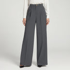 Valoris - High-Waisted Pleated Wide Leg Trousers