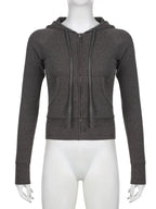 Tessa | Women's Casual Zipped Hoodie with Pocket Detail