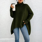 Marlowe | Women's Loose Turtle Neck Sweater