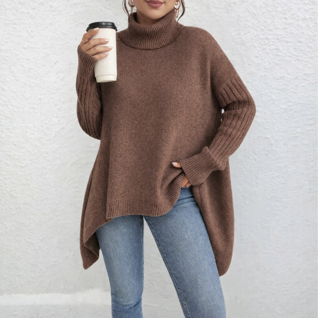 Marlowe | Women's Loose Turtle Neck Sweater