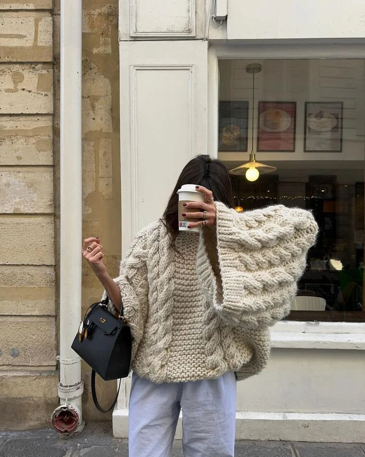 Lennox | Women's Warm Comfort Cable Knit Sweater Dress