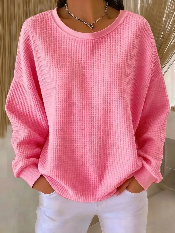 Priya | Women's Relaxed Waffle Knit Sweater