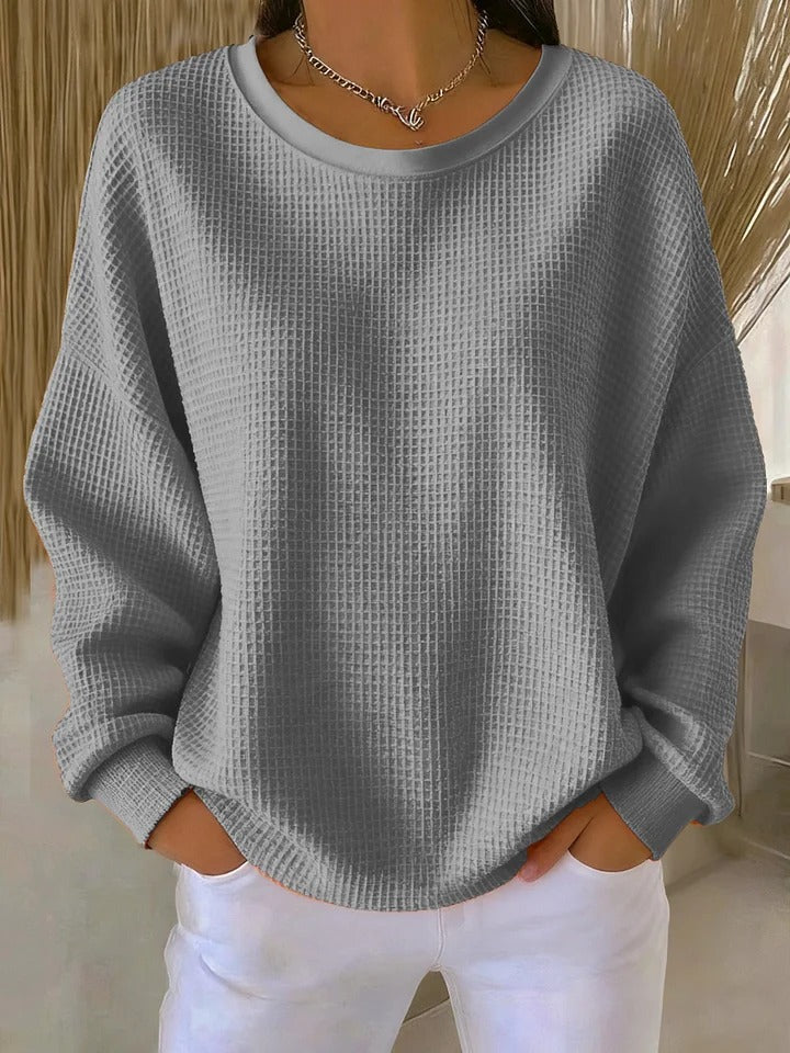 Priya | Women's Relaxed Waffle Knit Sweater