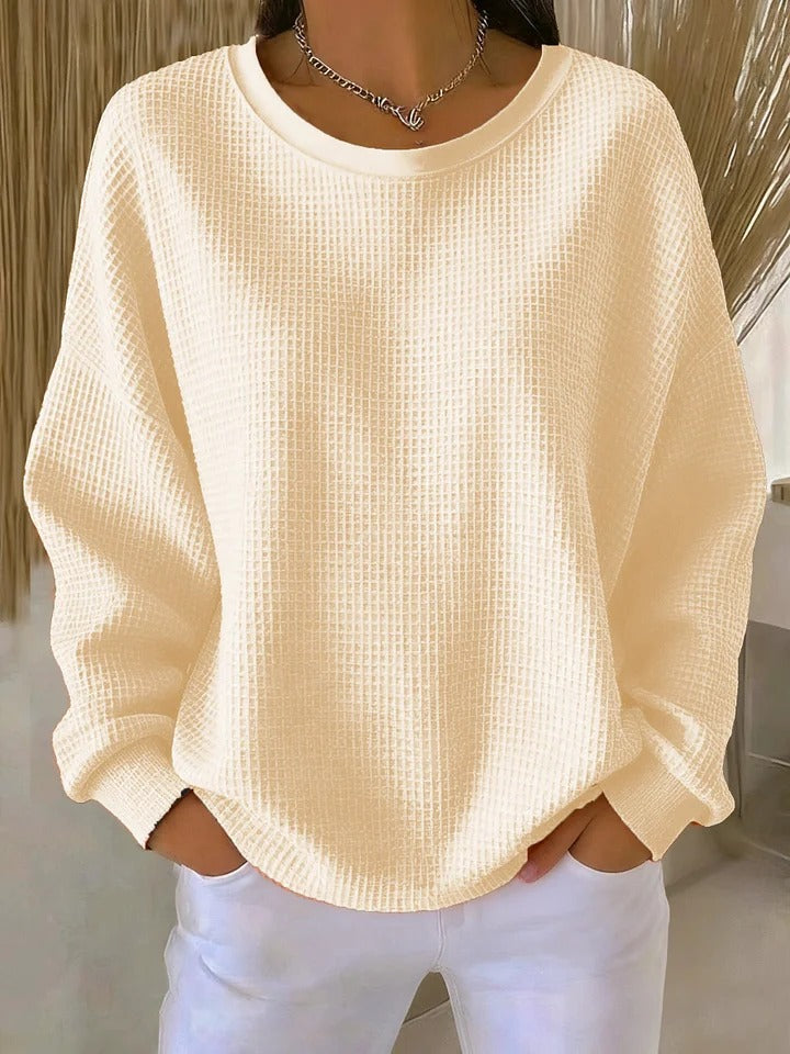 Priya | Women's Relaxed Waffle Knit Sweater