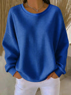 Sienna | Women's Relaxed Waffle-Knit Sweater