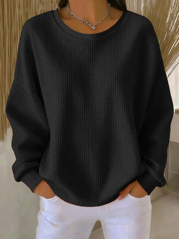 Priya | Women's Relaxed Waffle Knit Sweater