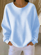 Sienna | Women's Relaxed Waffle-Knit Sweater