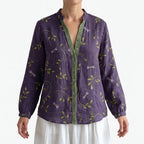 Aeralia - Relaxed Botanical Print Blouse