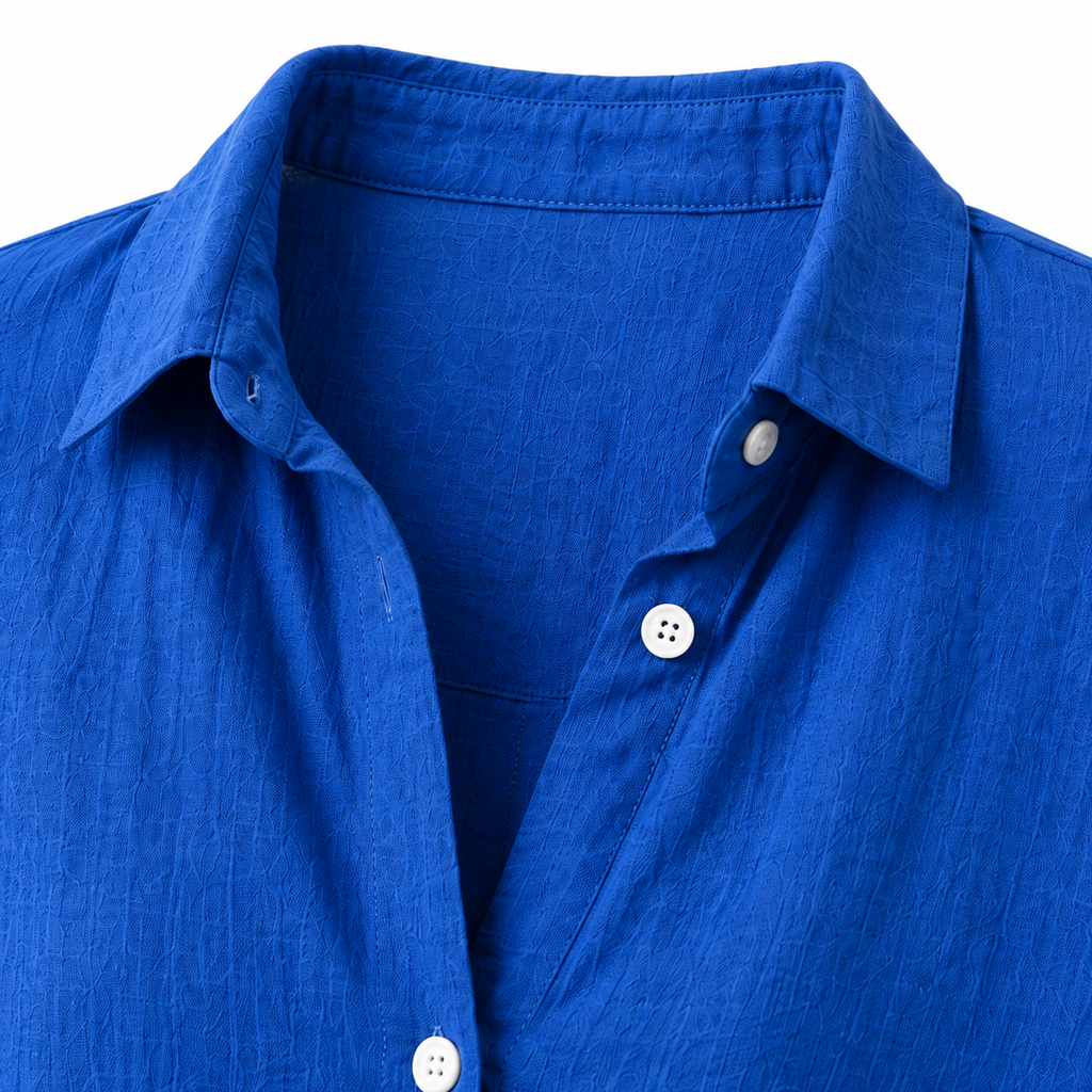 Aerosia | Relaxed Oversized Collared Button-Down Shirt