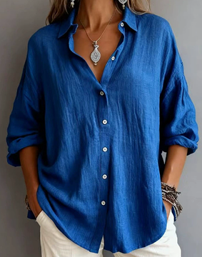 Aerosia | Relaxed Oversized Collared Button-Down Shirt