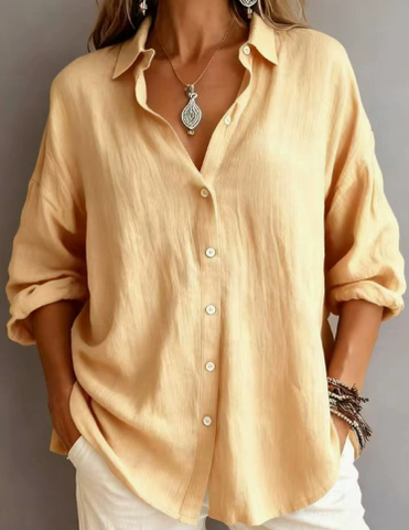Aerosia | Relaxed Oversized Collared Button-Down Shirt