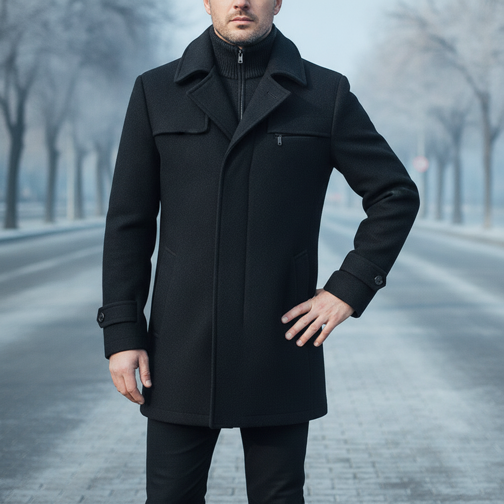 Idris | Men's Classic Long Trench Coat
