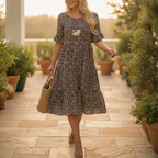 Callista | Women's Chic Polka Dot Midi Dress