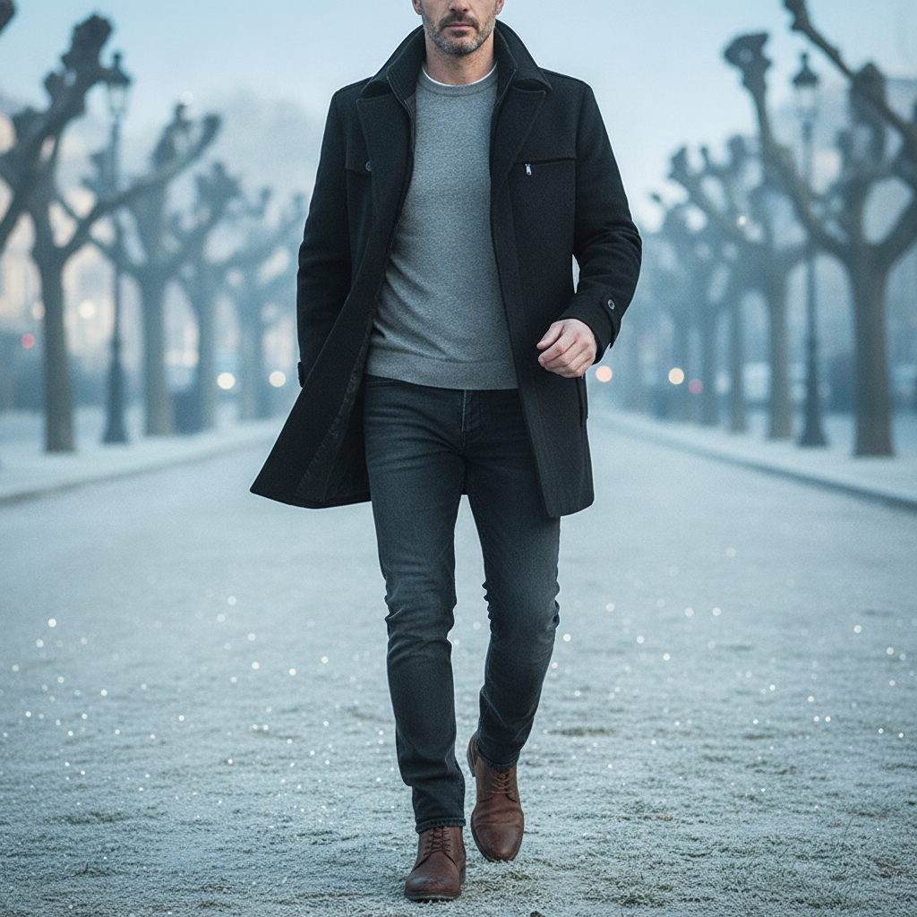 Soren | Men's Classic Double-Breasted Trench Coat