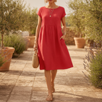 Thea | Women's Casual Midi Dress with Pockets
