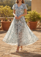 Elara | Women's Elegant Floral Maxi Dress