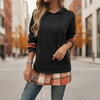 Mette | Women's Oversized Plaid Hoodie