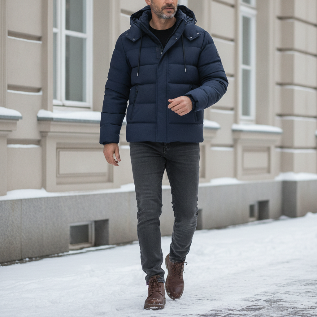 Idris | Men's Stylish Hooded Puffer Jacket