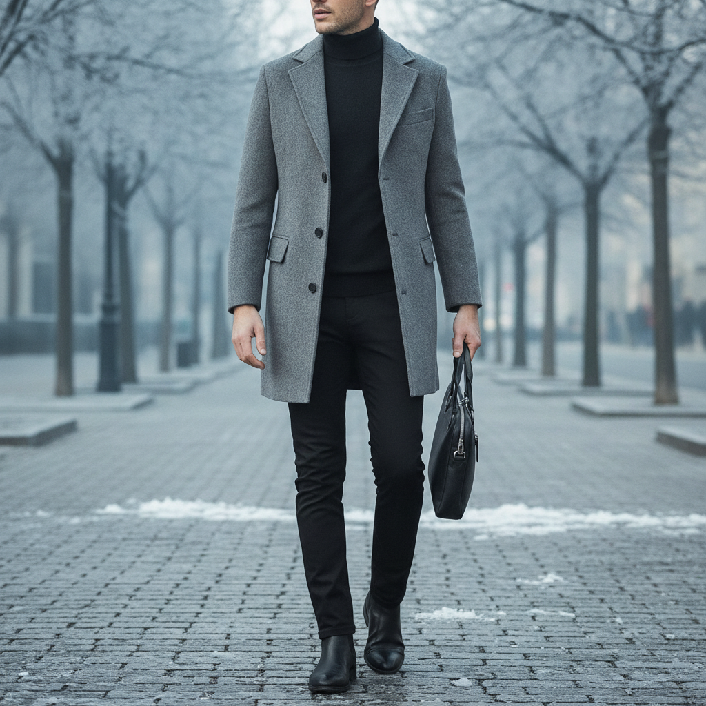 Finn | Men's Mid Length Elegant Coat